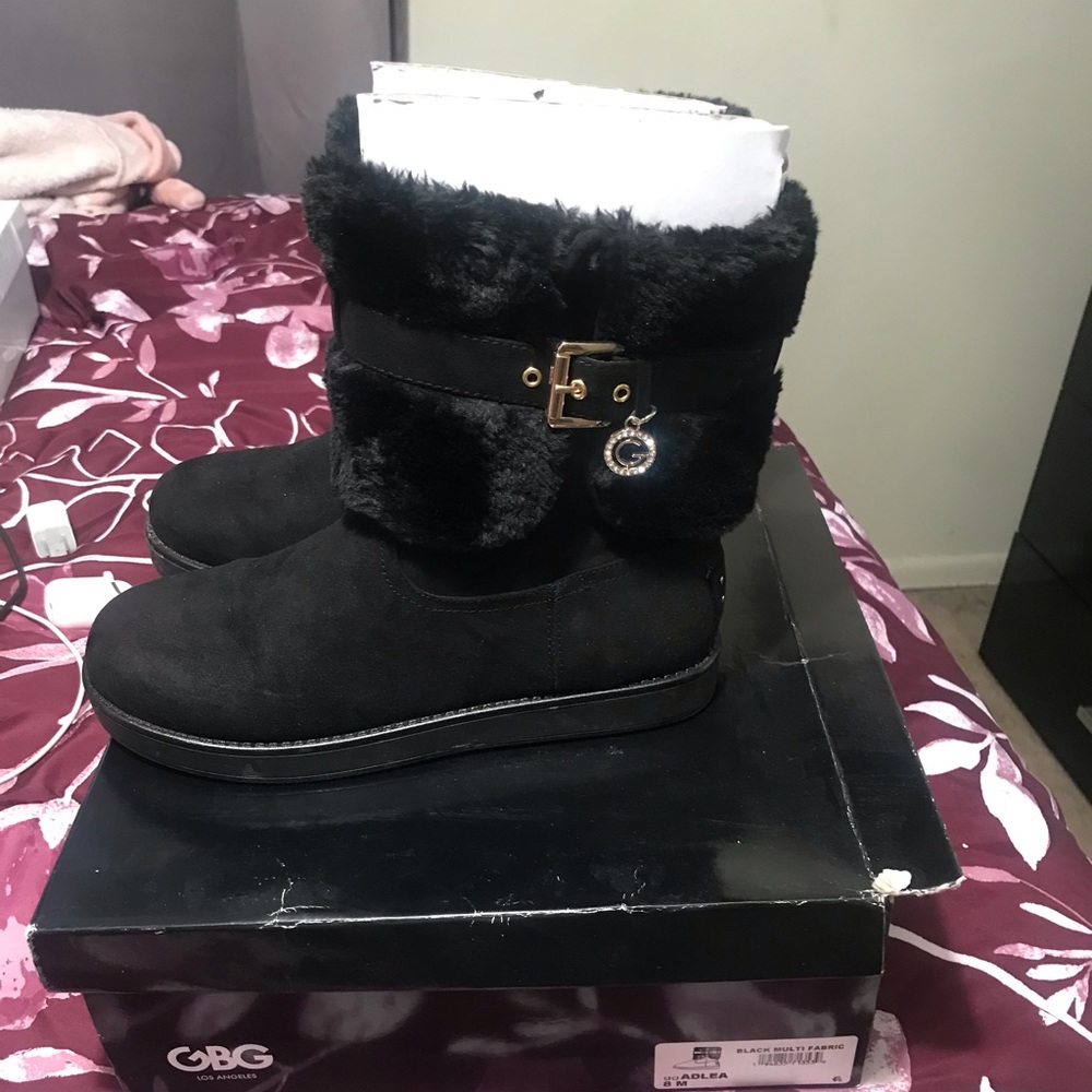 G by Guess black boots